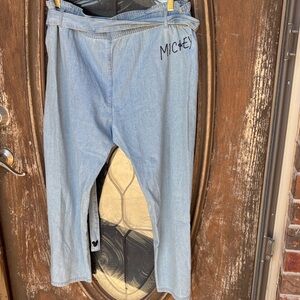 Junk Food X Disney Mickey Wide Leg Denim Pants! Women’s XXL